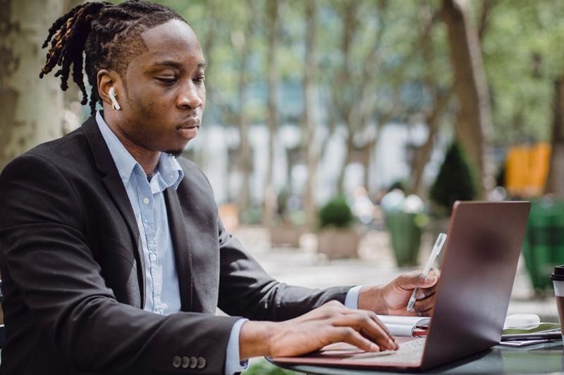 Man on laptop